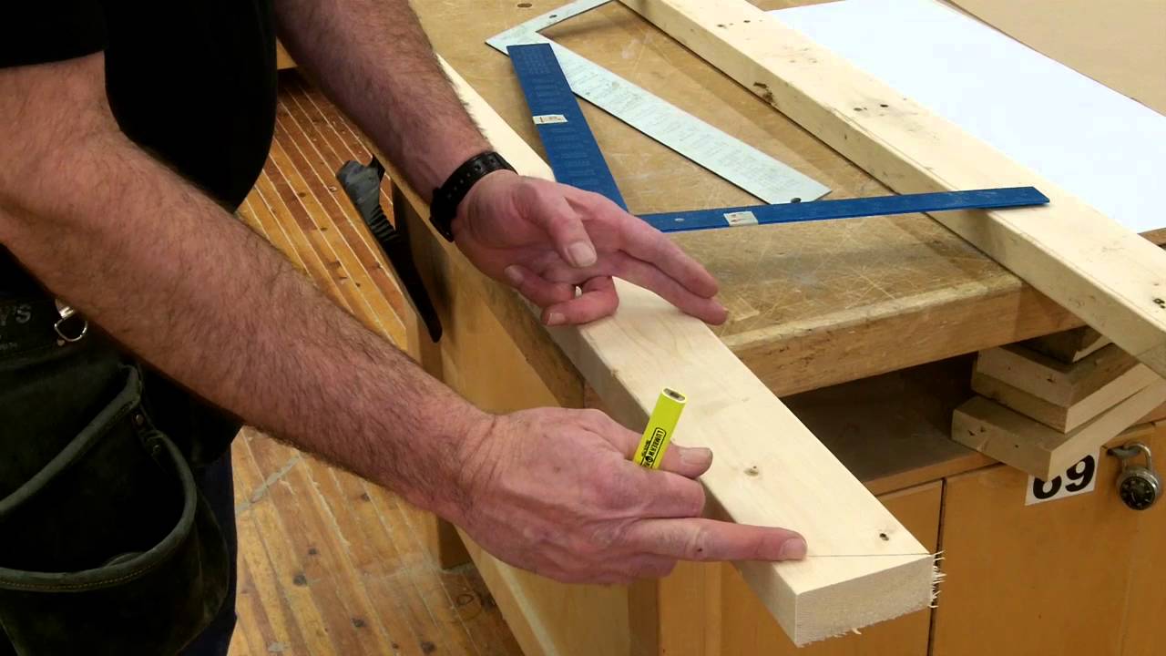 Rafter Layout Step Out Method