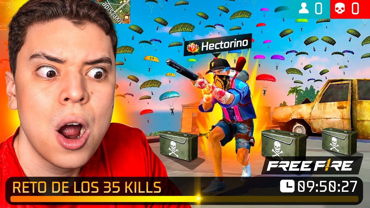 ¡EL RETO DE LAS 30 KILLS EN UNA SOLA PARTIDA EN FREE FIRE! 🔥 HOY SI LO LOGRO !!!!🔥