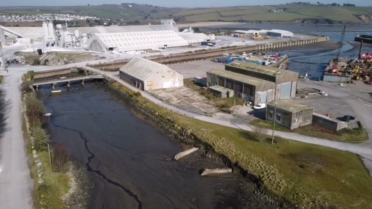 par docks and clay driers old and new Cornwall