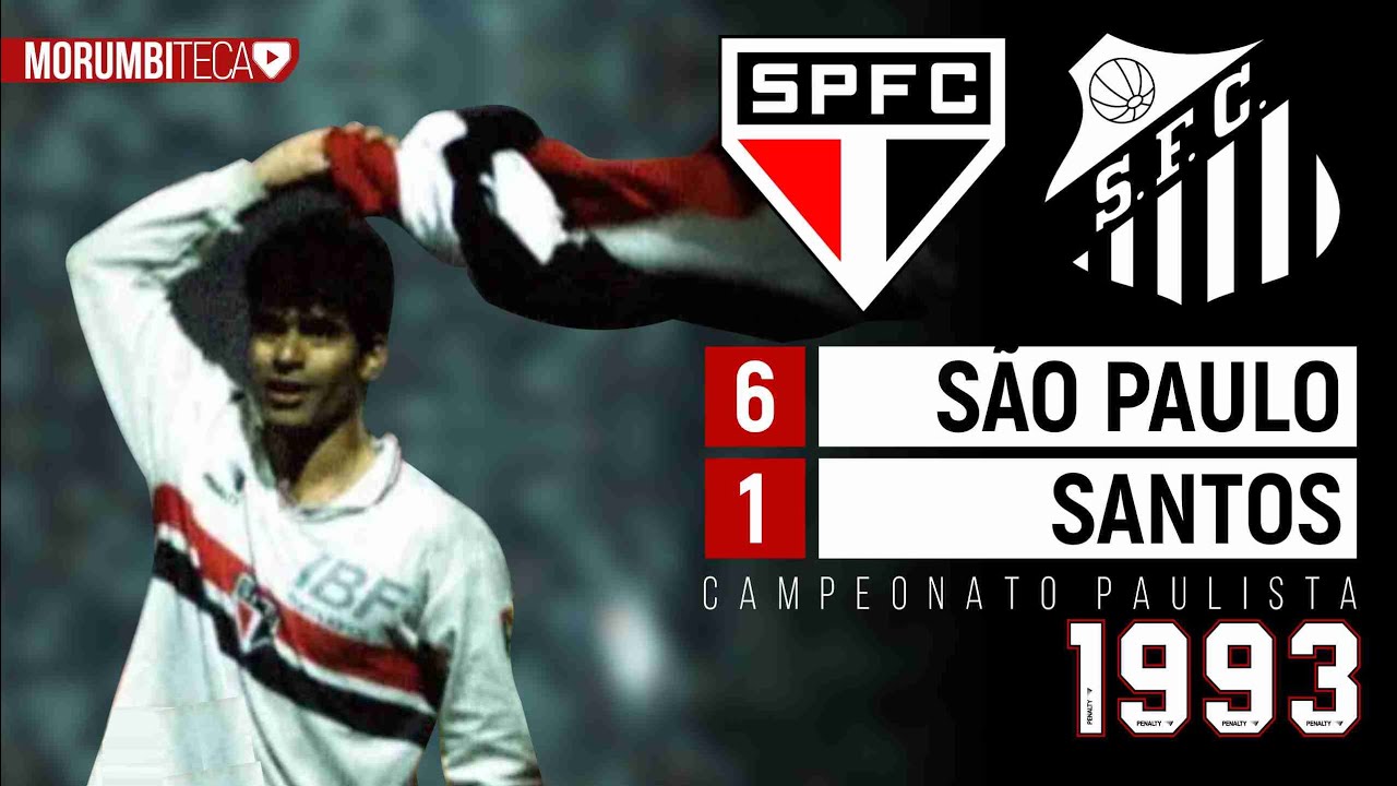 São Paulo 6x1 Santos - 1993 -  A HISTÓRICA DESPEDIDA DE RAÍ E UM PLACAR QUE FALA POR SI!