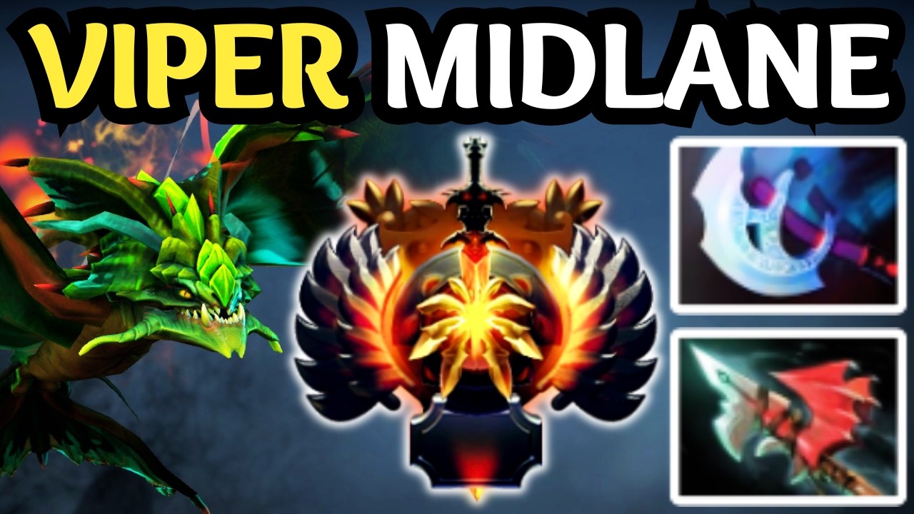 🔥 VIPER CARRY — POISONED 😈 SLOWED 😈 MELTED 😈 | DOTA 2 🔥
