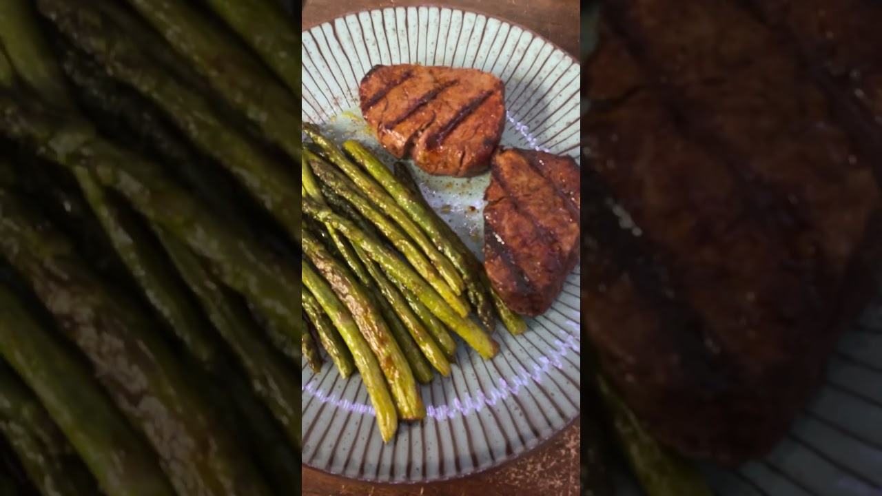 Nightly gainzzz #delicious #steak #dinner #asparagus
