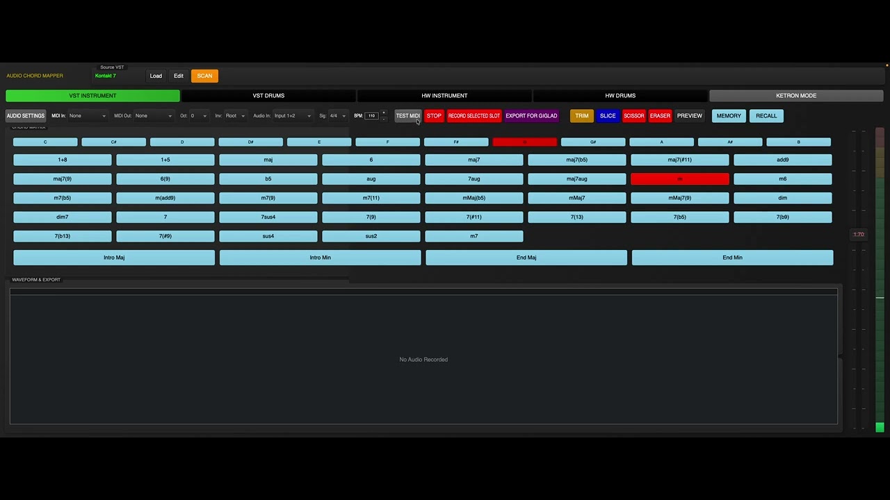 GIGLAD 5 Audio Phrase Mapper (only for Apple Silicon MAC)
