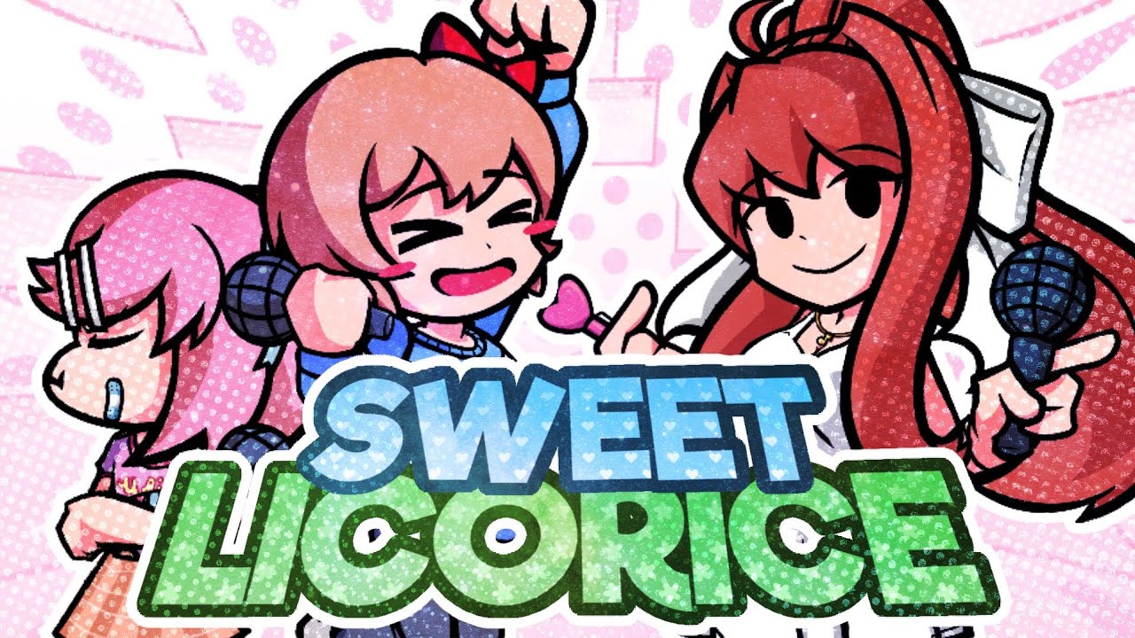 Sayori, Natsuki & Monika sings Sweet Licorice┃Friday Night Funkin' Cover (Playable)