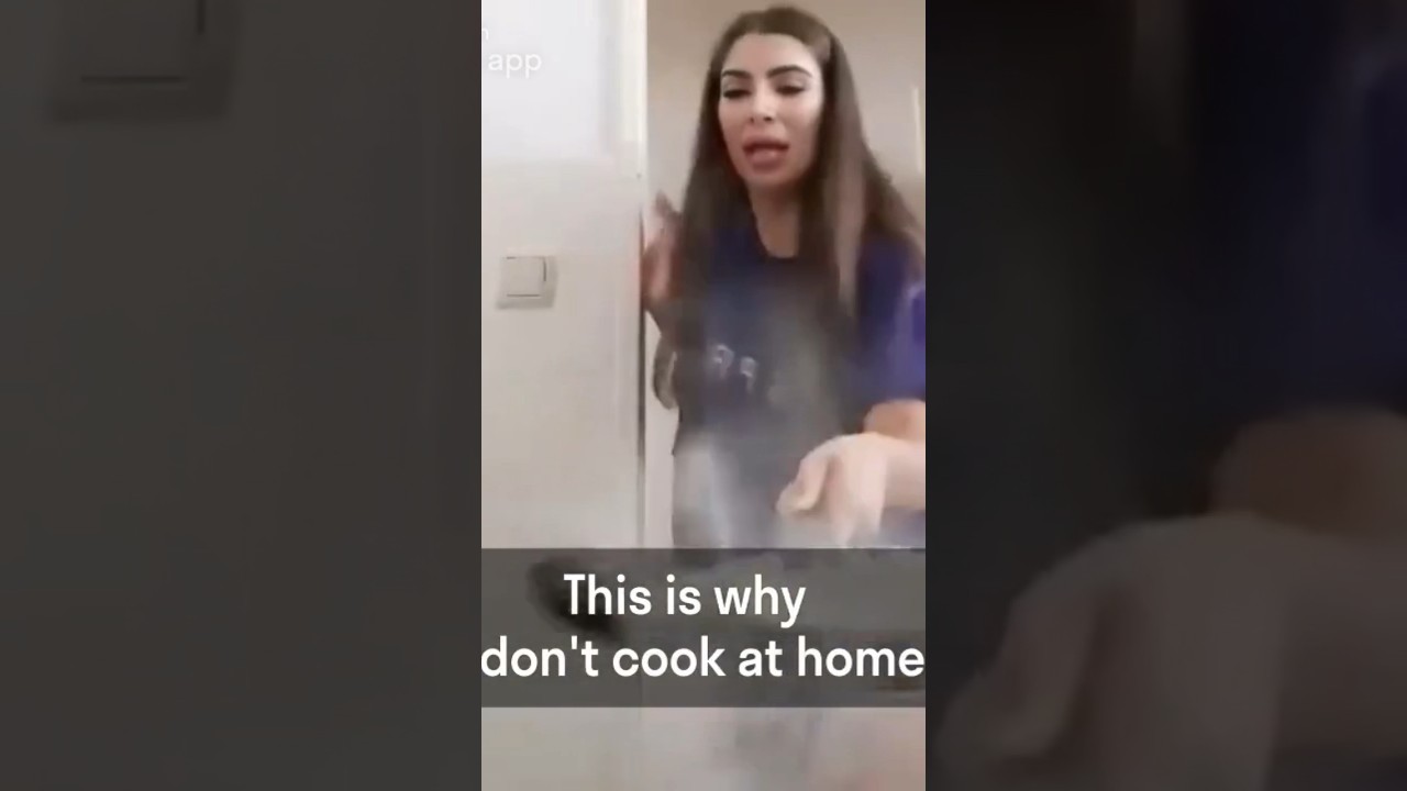 Kim Kardashian Trying To Cook #california #kimkardashian #cooking #trying #fail #failsvideo #fire