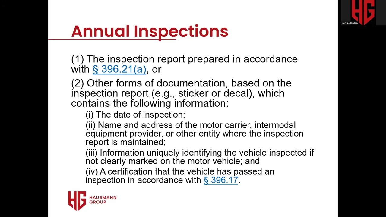 Webinar: DOT 103: Vehicle Maintenance and Safety Management Scores