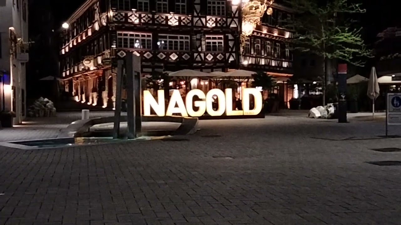 Nagold Germany Downtown Sign May 2024