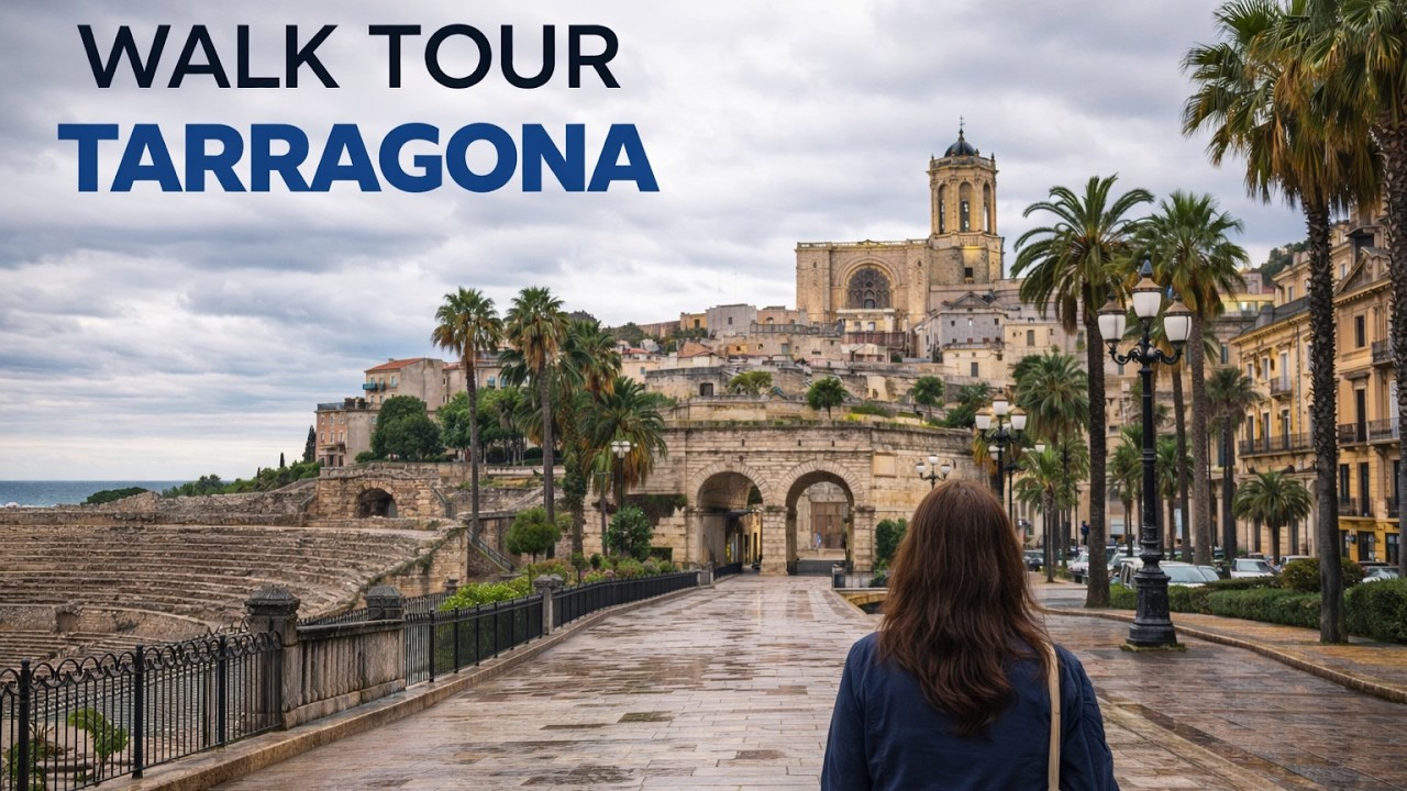 Rainy Morning in TARRAGONA (Feb 2026) | 4K ASMR Binaural Walk