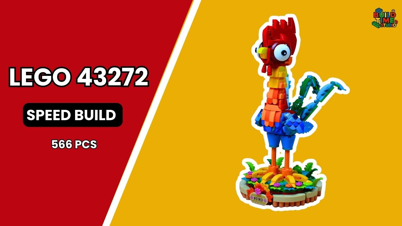 Не ешьте эту курицу! 🐓 Самая сумасшедшая птица LEGO Моана 2 🌊: Хей-Хей 43272 Быстрая сборка | 4K