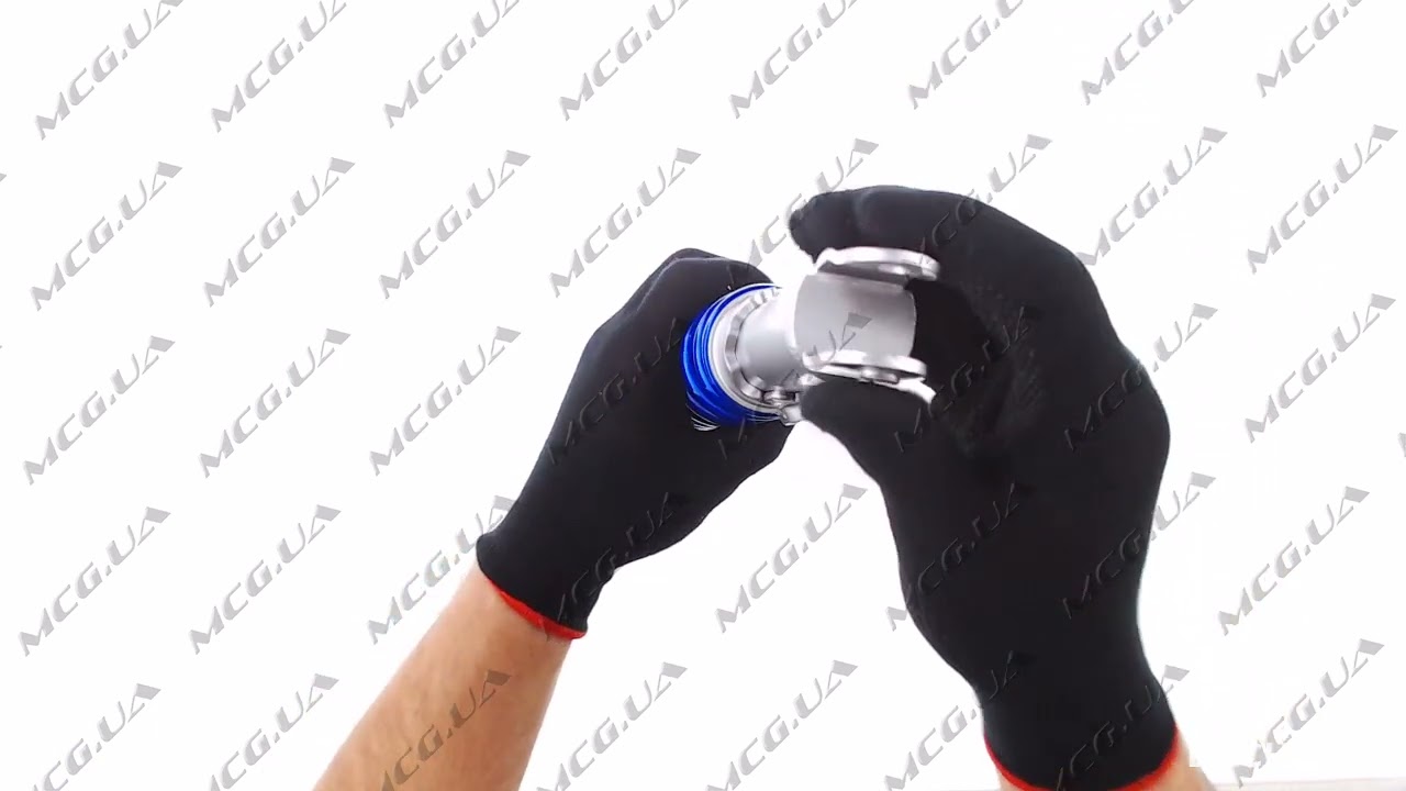 Амортизатор   GY6   330mm, регулируемый   (синий металлик)   NDT
