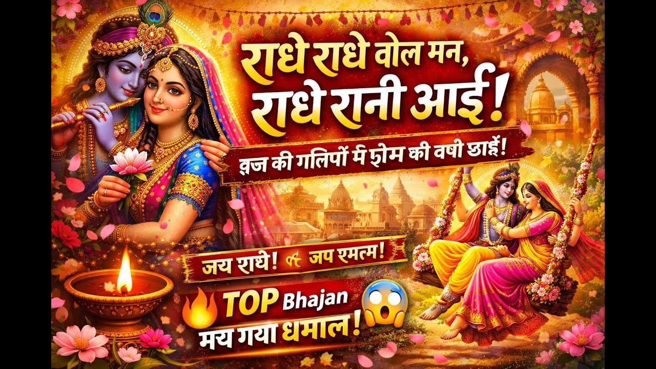 Radhe Radhe Bol Man 🌸 Radhe Rani Aai | Viral Krishna Bhajan 2025 🙏✨