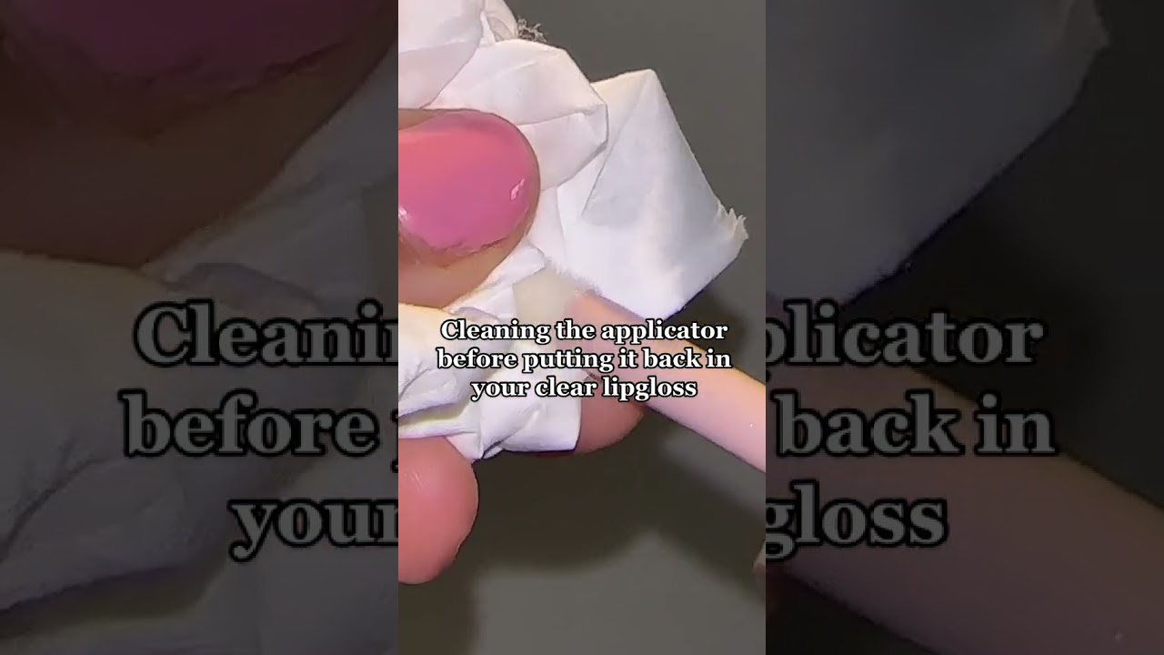Clean your applicator before putting it back into your clear gloss! #cleargloss #lipgloss #ipsy