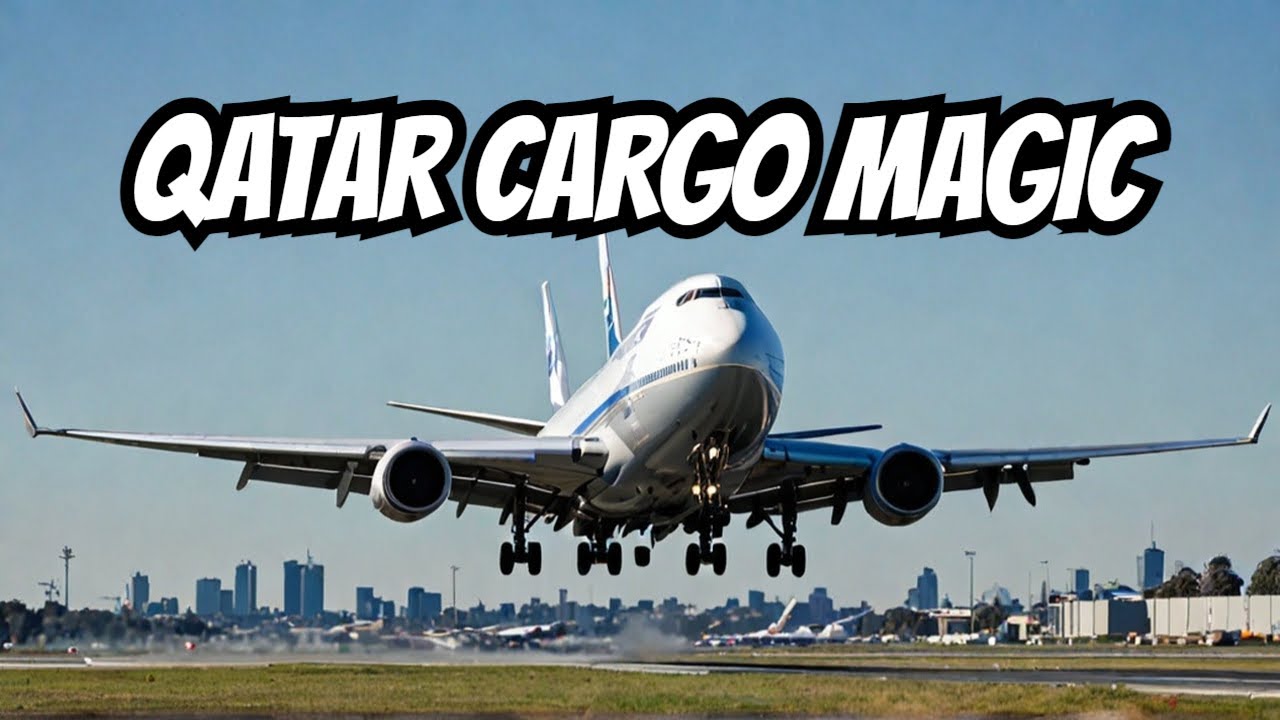 QATAR CARGO Boeing 747 Makes PERFECT Landing at Melbourne Airport