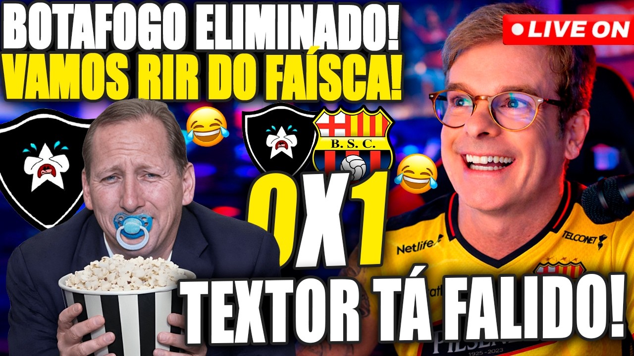 TRANSMISSÂO AO VIVO! BOTAFOGO X BARCELONA DO EQUADOR! VAMOS SECAR O FAÍSCA COM FORÇA! LIVE RAIZ!