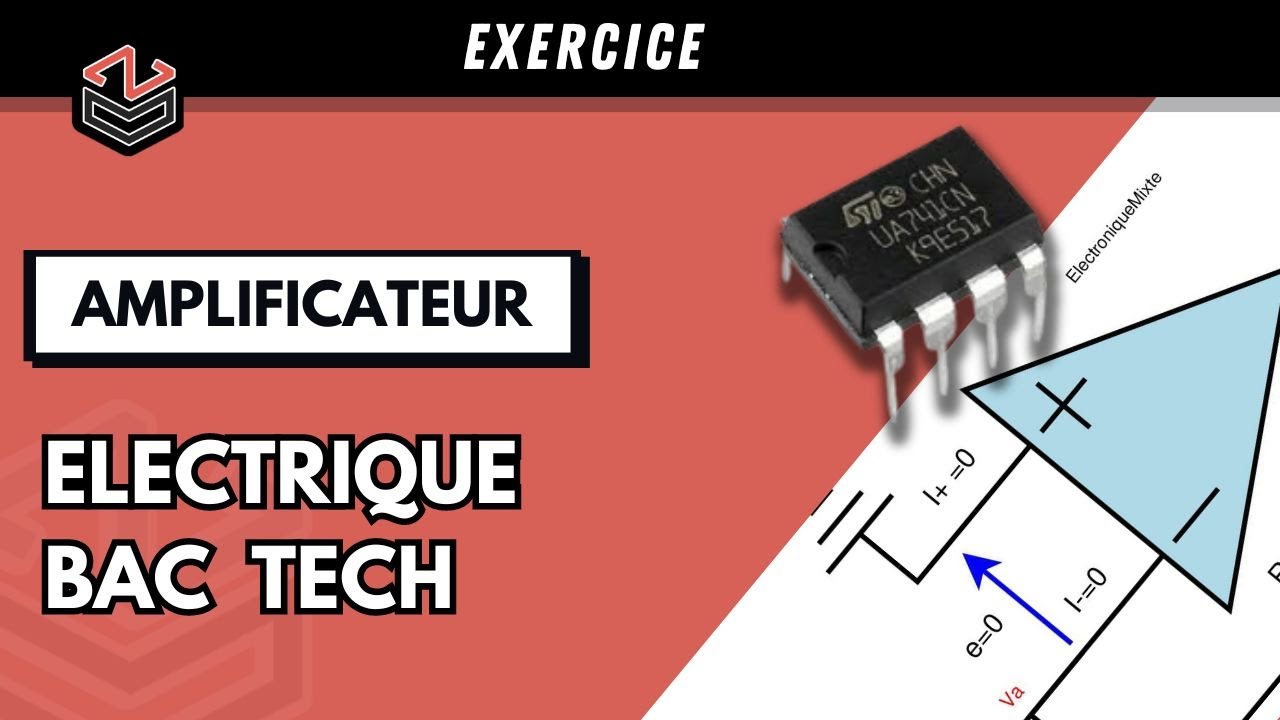 ÉLECTRIQUE⚡ (Part 5) : Exercice Amplificateur R.Saturé  (Comparateur a double seuil  Non Inverseur )
