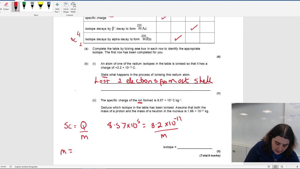 Question 13 specific charge