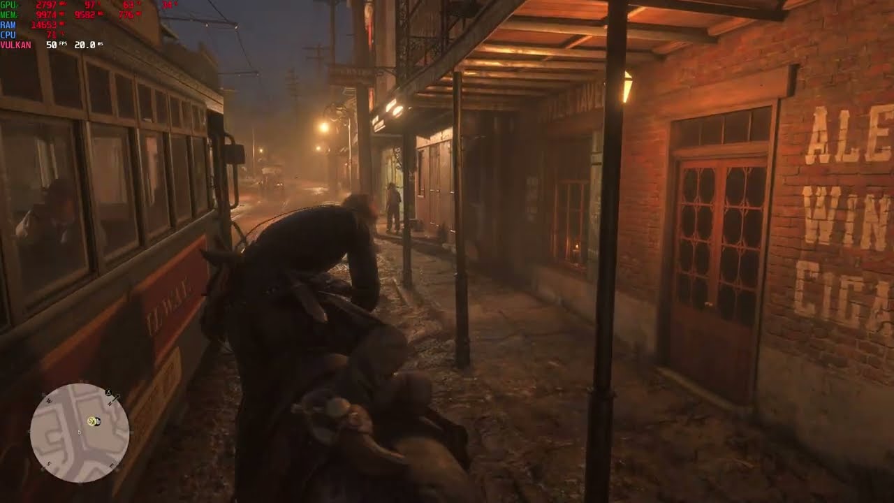[RTX 5080] Red Dead Redemption 2 4K HDR Saint Denis at Night , Ultra Settings, DLSS 4, DLAA 4K