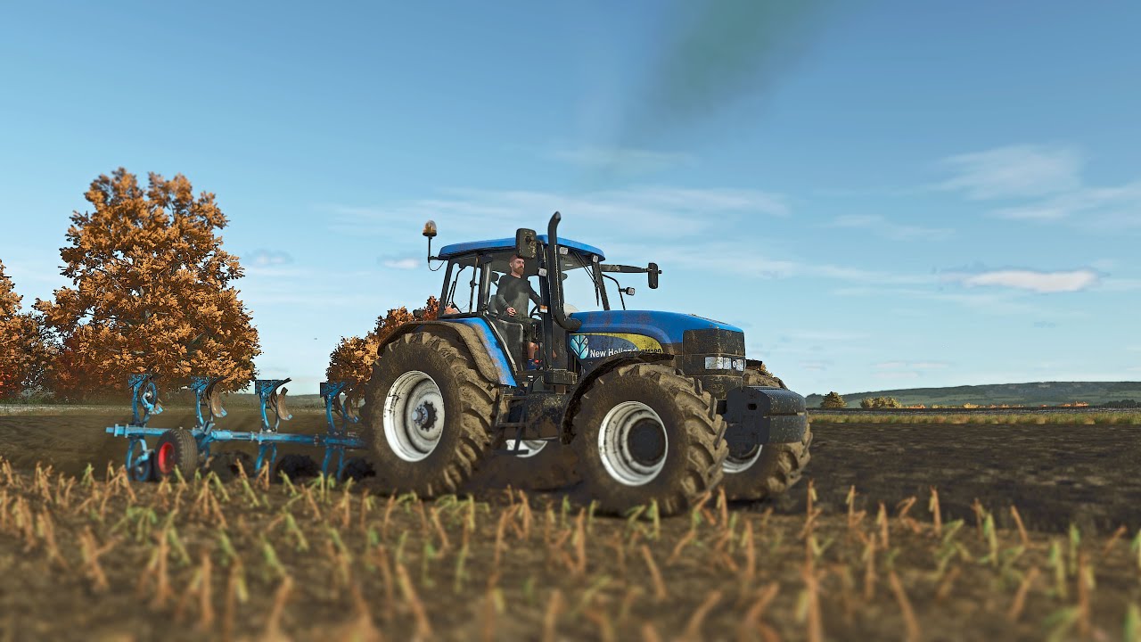 New Hollland TM190 Plowing FS25