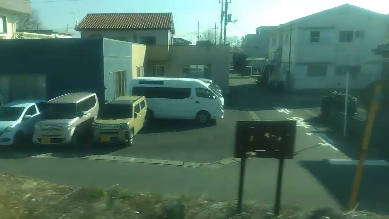 宝積寺→宇都宮　烏山線　左側風景