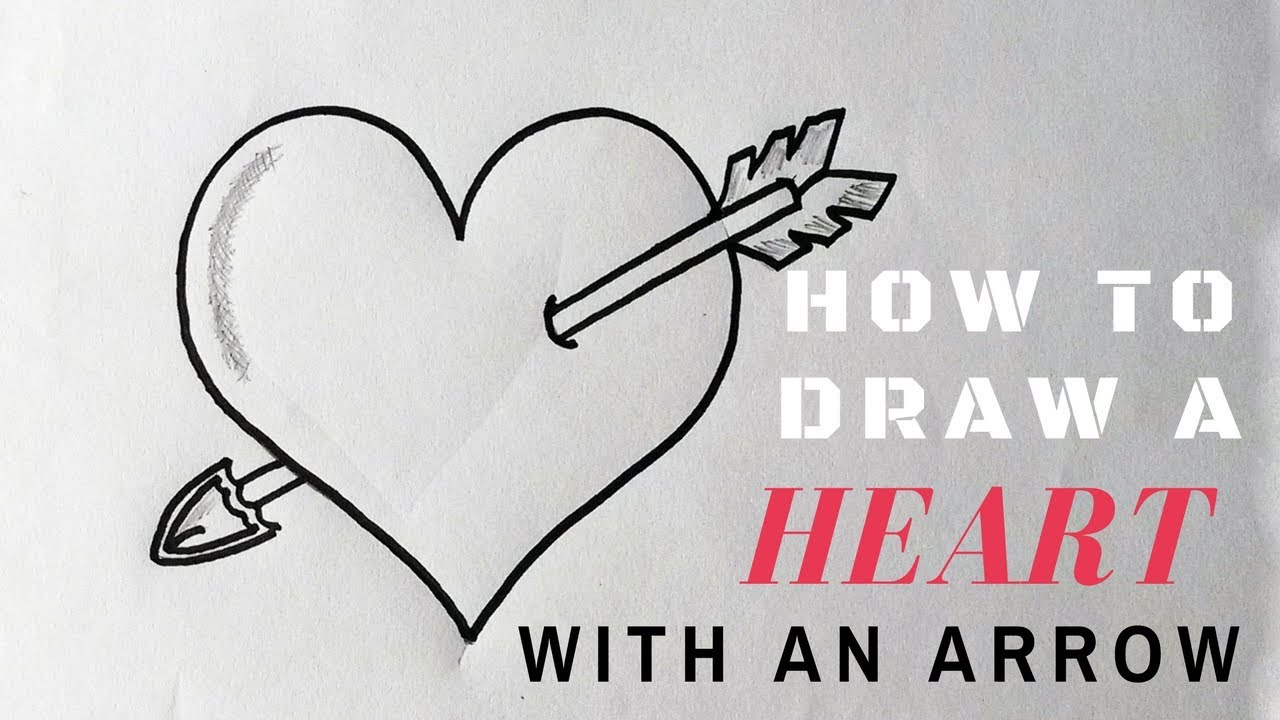 How to Draw a Heart with an Arrow