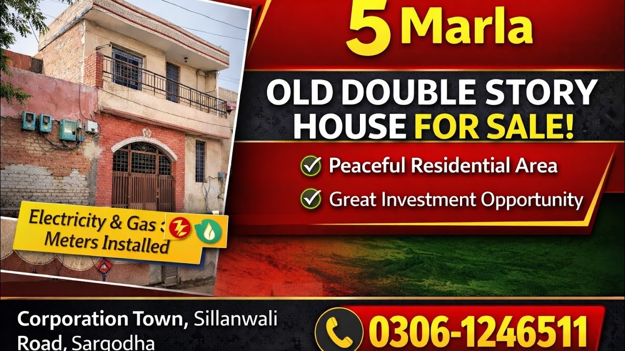 5 Marla House For Sale Location Silawali Road Sargodha 