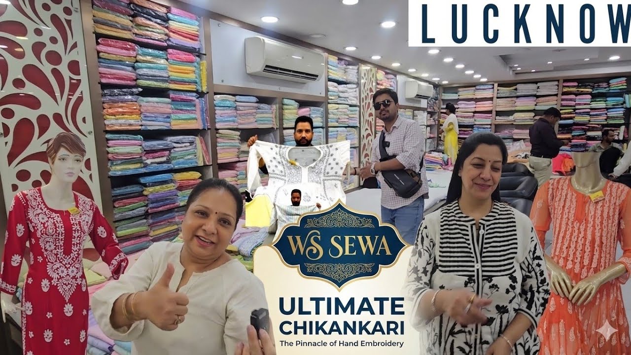  WS Sewa Chikan Brings You Premium Handwork Lucknowi Chikankari Kurti, Suits, Lehengas & Sarees.