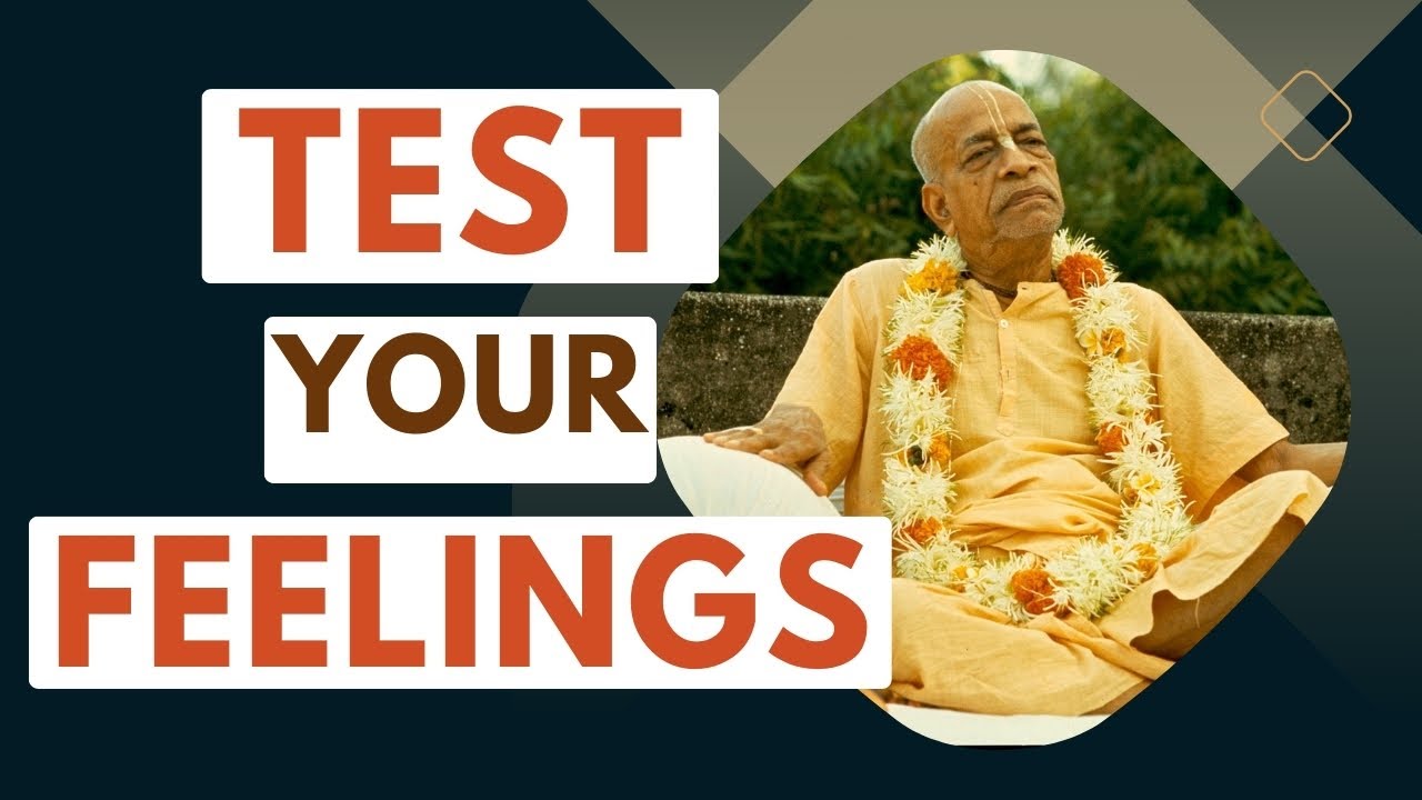 🛠🧐Test Your Feelings❤️ | Srila Prabhupada Short Lectures Bhagavatam Gita #srilaprabhupadalectures
