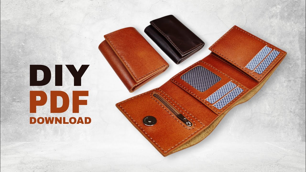 3fold wallet(ARASH)⭕tutorial video😊PDF pattern⭕آموزش و الگوی کیف پول سه لت