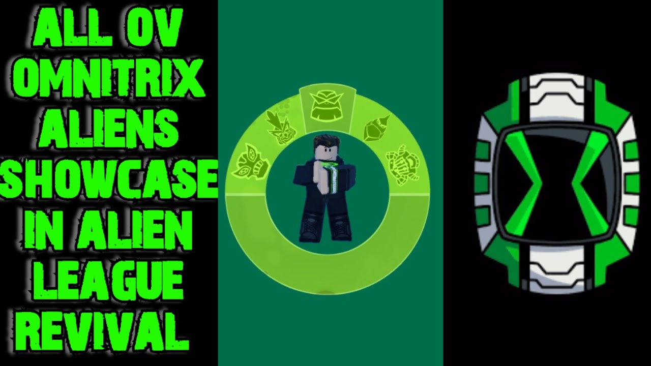 Alien league revival All ov aliens showcase #roblox #ben10 #newupdate 