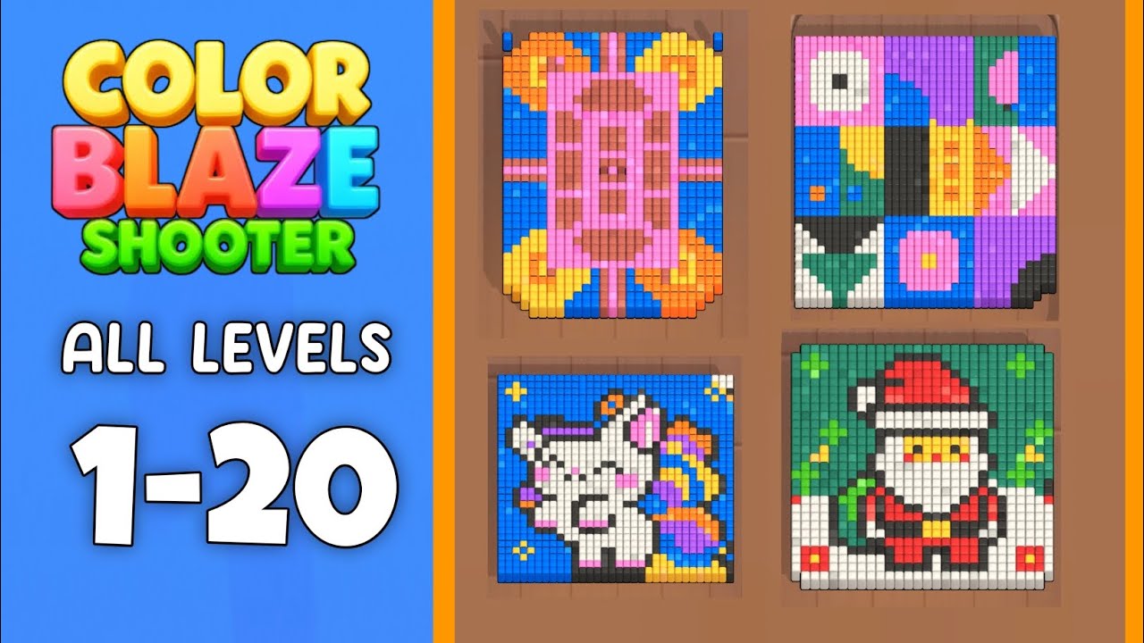 Cube Breaker level 1-20 | Color Blaze Shooter all levels 1-20 walkthrough solution