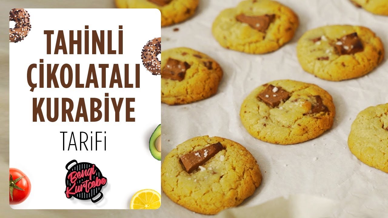 Tahinli Tarçınlı Çikolatalı Kurabiye Tarifi | Kenarları Çıtır İçi Yumuşak