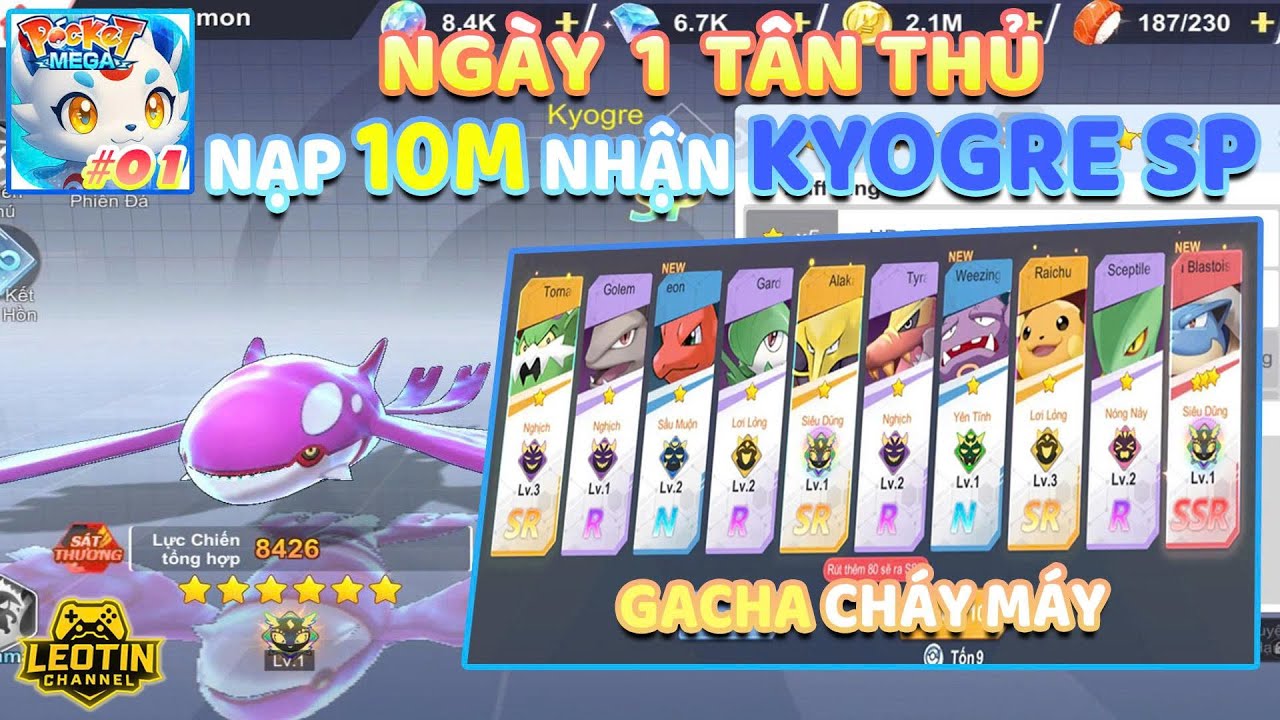 POKET MEGA - #01 NẠP 10M  HÚP CÁ 