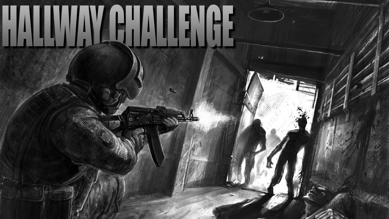 HALLWAY CHALLENGE (New Map)(Call of Duty Zombies Mod)