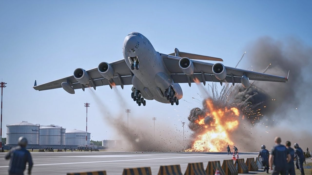 Venezuela Shocked! US Air Force Pilot Crewe Flies C-17 Bomber Takeoff