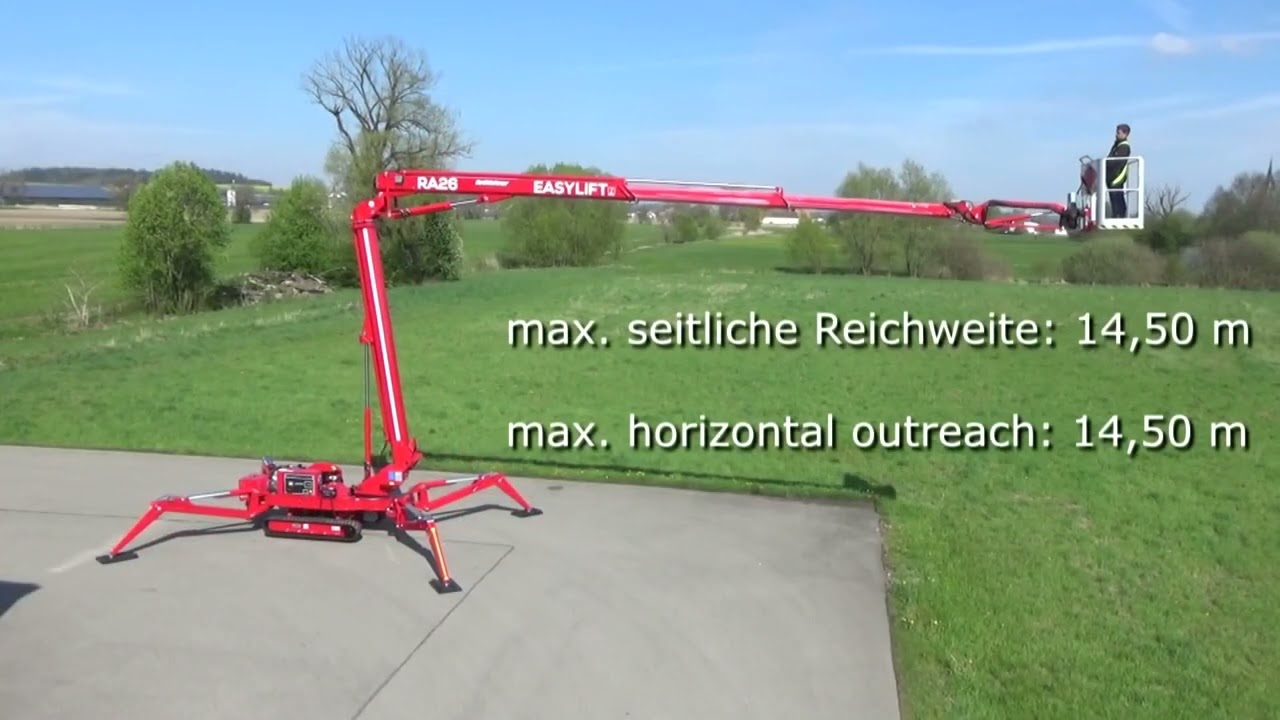 Piattaforma aerea cingolata semovente Easy Lift RA26