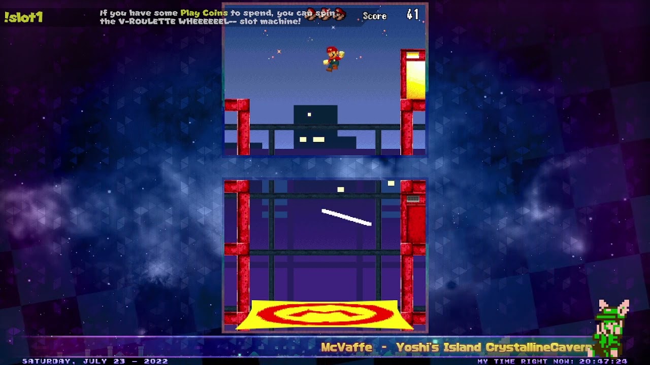 [New Super Mario Bros.] Trampoline Time: 737 points