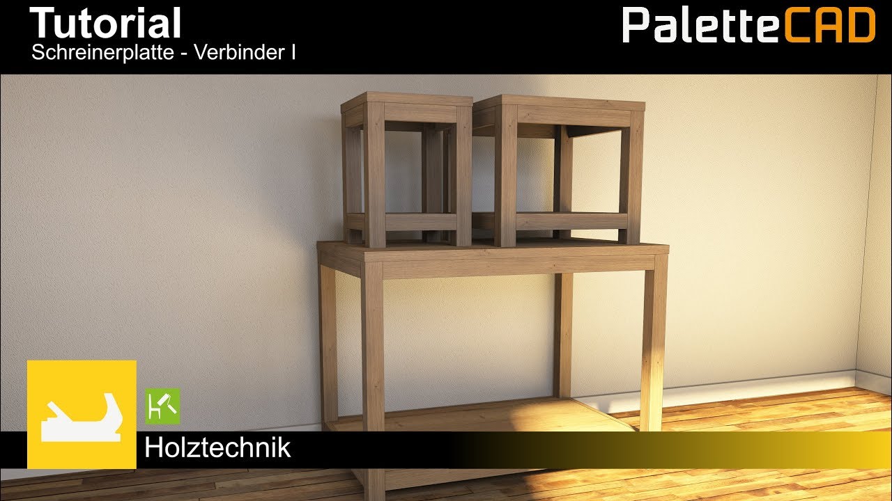 Palette CAD 9 Tutorial - Schreinerplatte - Verbinder 1