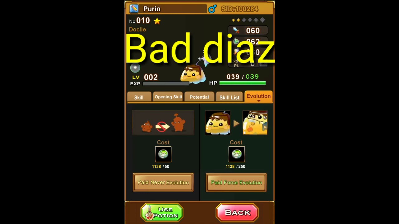 Hunting to get good diaz purina in bulu monster