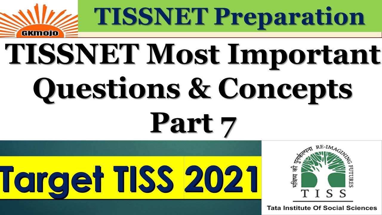 TISS most important questions and concepts part 7 | TISSNET 2021 | TISS preparation 2021
