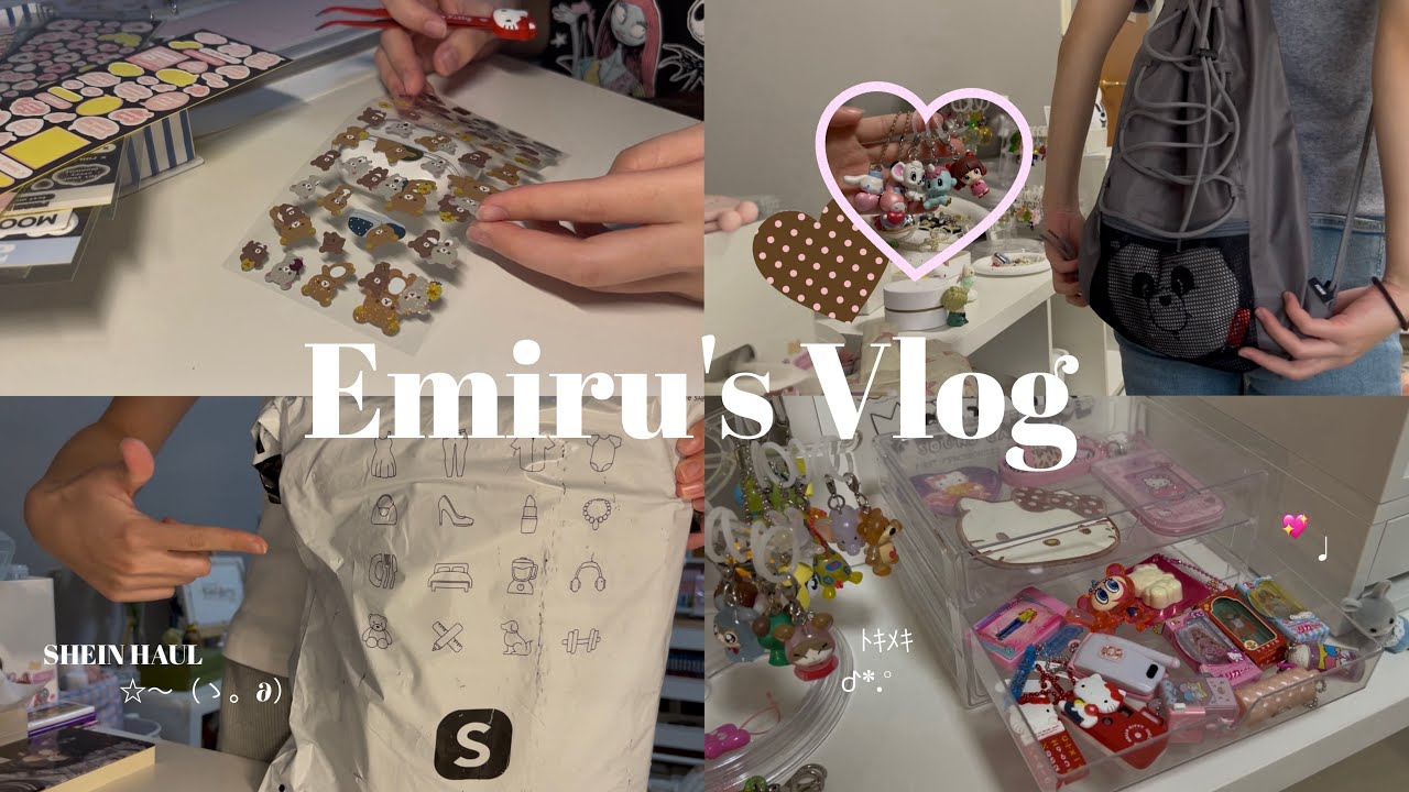 Vlog⟡.·多趣味オタクの日常🍓⭐️ガチャガチャ整理、SHEIN購入品🧾、ケースデコ、1人でお出かけ🚶🏼‍♀️etc…