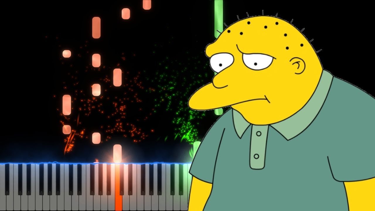 Michael Jackson Lisa its your Birthday Piano Cover Midi tutorial Sheet The Simpsons