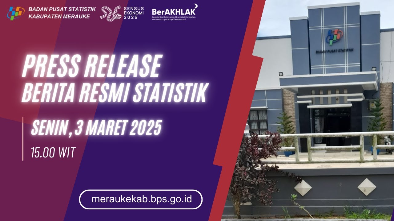 RILIS BERITA RESMI STATISTIK KABUPATEN MERAUKE (IHK DAN NTP FEBRUARI  2025)