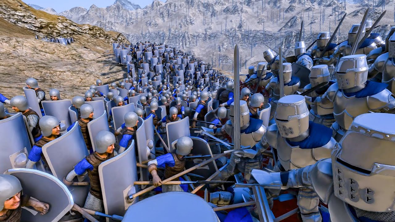 UEBS 2022 _ 15 000 Heavy Knights VS 16 000 Spearmans! ► Ultimate Epic Battle Simulator 2