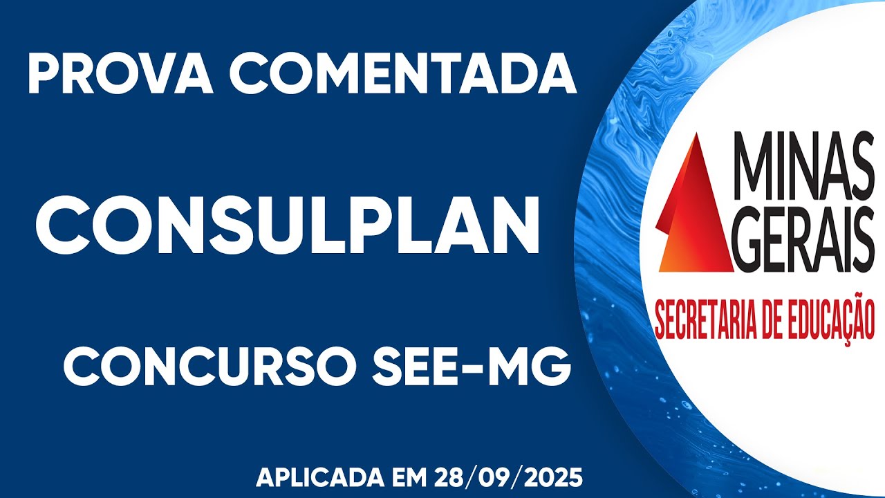 PROVA RESOLVIDA CONCURSO SEEMG 2025