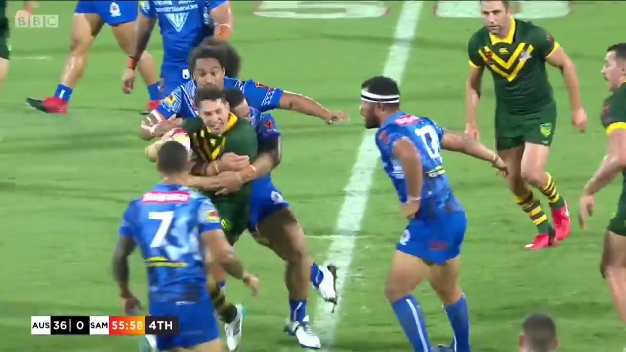 Valentine Holmes 5 tries- Kangaroos vs Samoa