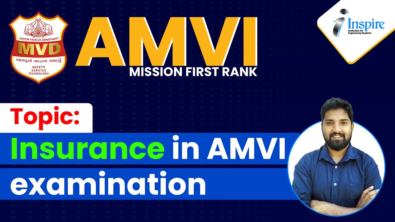 Topic : INSURANCE in AMVI - Examination | Mission First Rank | AMVI