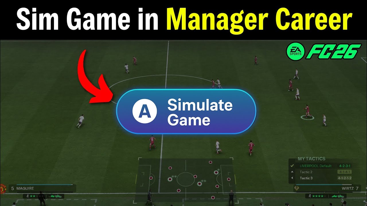 FC 26 How to Sim Game in Manager Career Mode