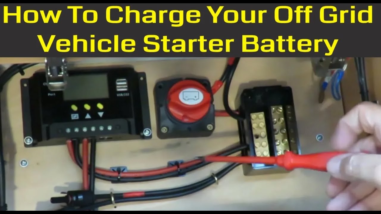 🔋 How to Keep Your Motorhome Starter Battery Charged with Solar Power – No Hookups Needed! 🚐⚡