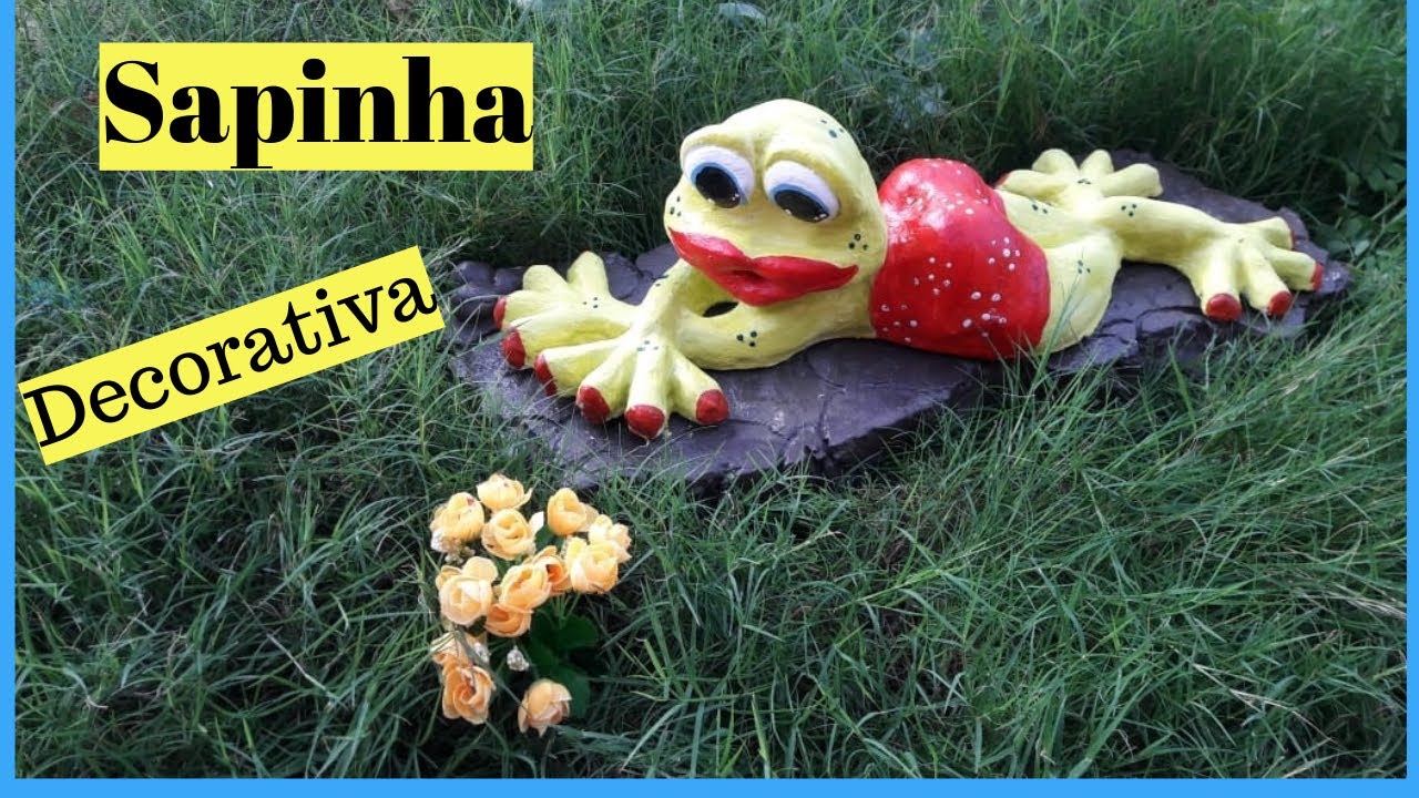 Sapinha decorativa de Cimento (Decorative cement frog)