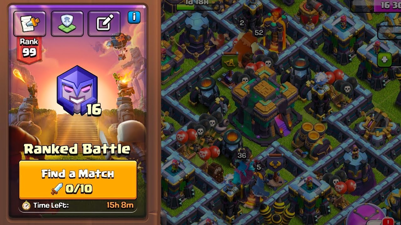 PRO is live! Day 107 | Base Visit | Ranked Battle | Clash Of Clans Game...
